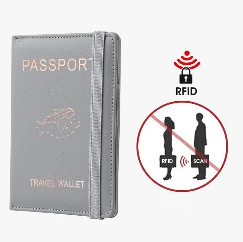 RFID Passport Cover Passport Protector Multi-Function Waterproof Credit ID Card Wallet Business Document Holder Travel Accessory