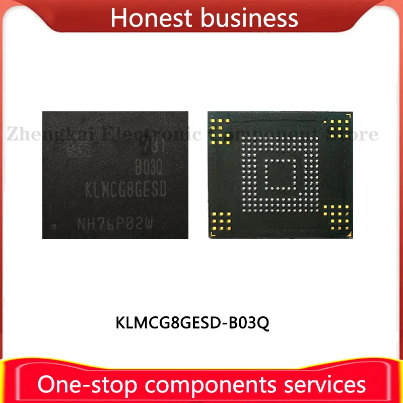 

KLMCG8GESD-B03Q 100% рабочий, 100% качественный чип EMMC BGA153 64 ГБ KLMCG8GESD для мобильных телефонов, память для жесткого диска KLMCG8GESDB03Q