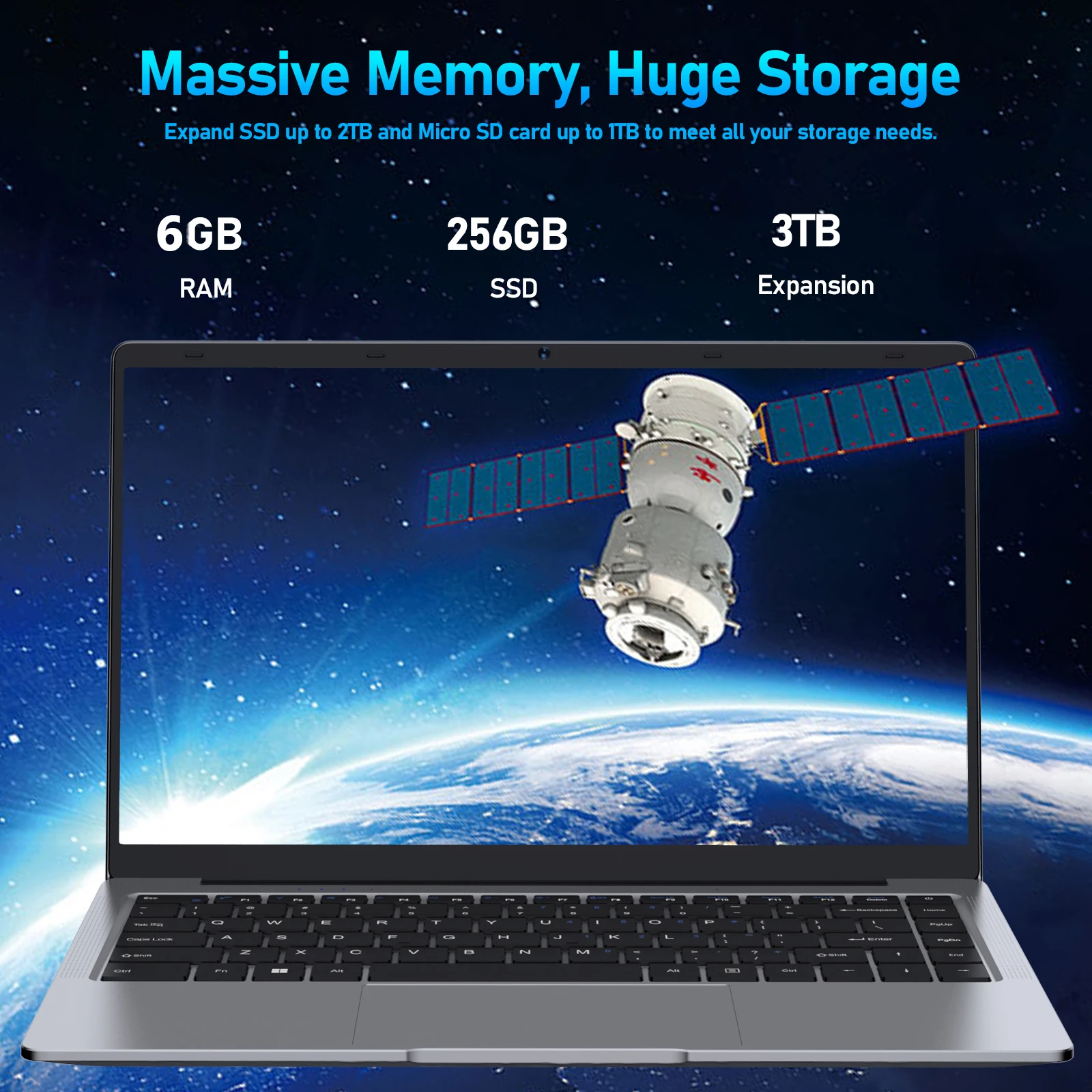 14.1นิ้วแล็ปท็อปหน้าจอ IPS 6GB ROM 2TB SSD J4105 Intel แล็ปท็อปนักเรียนแล็ปท็อป Quad Core Win10กล้องบลูทูธไร้สายถูกกว่า