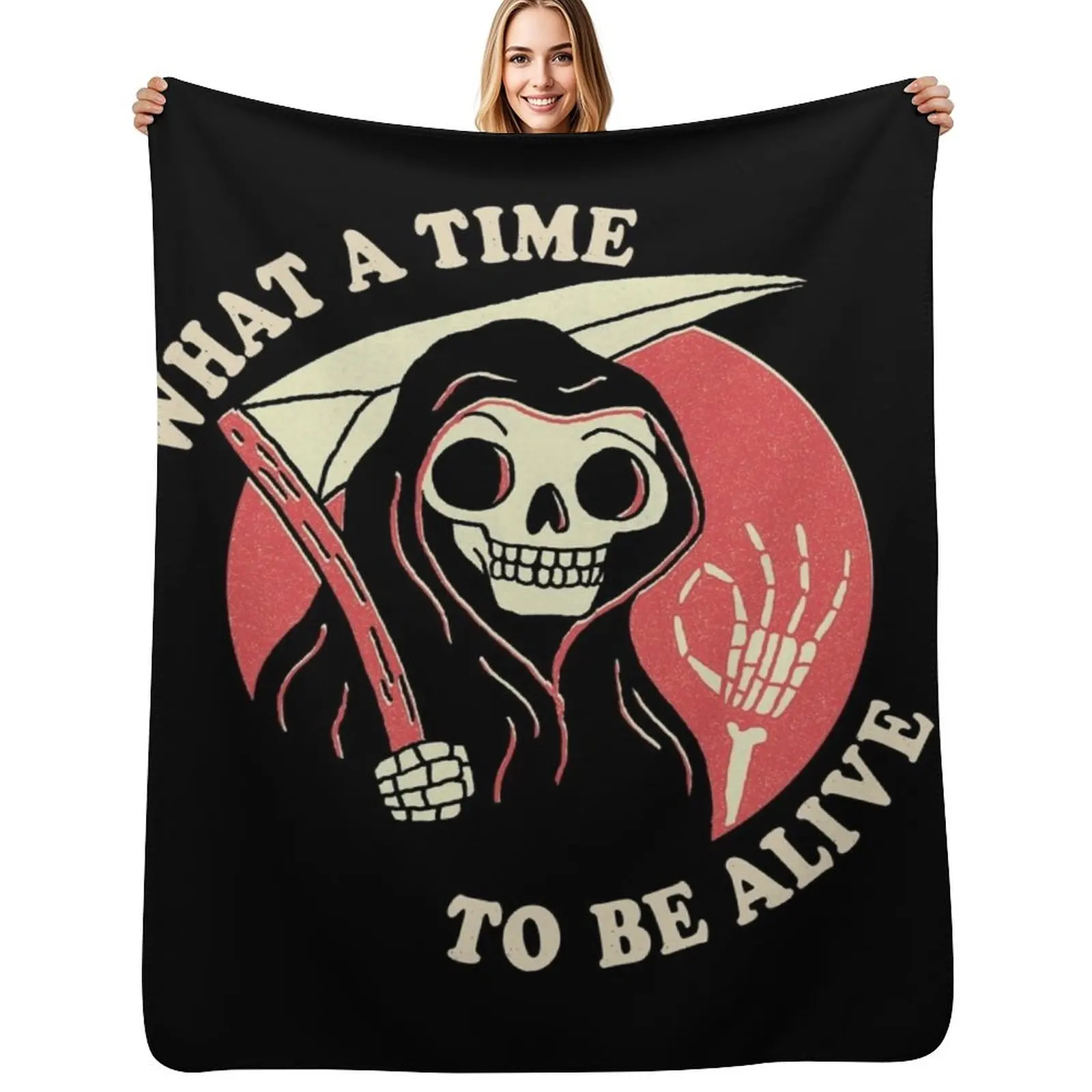 What A Time To Be Alive Throw Blanket Cozy Throw Blanket for Bed Sofa Chair