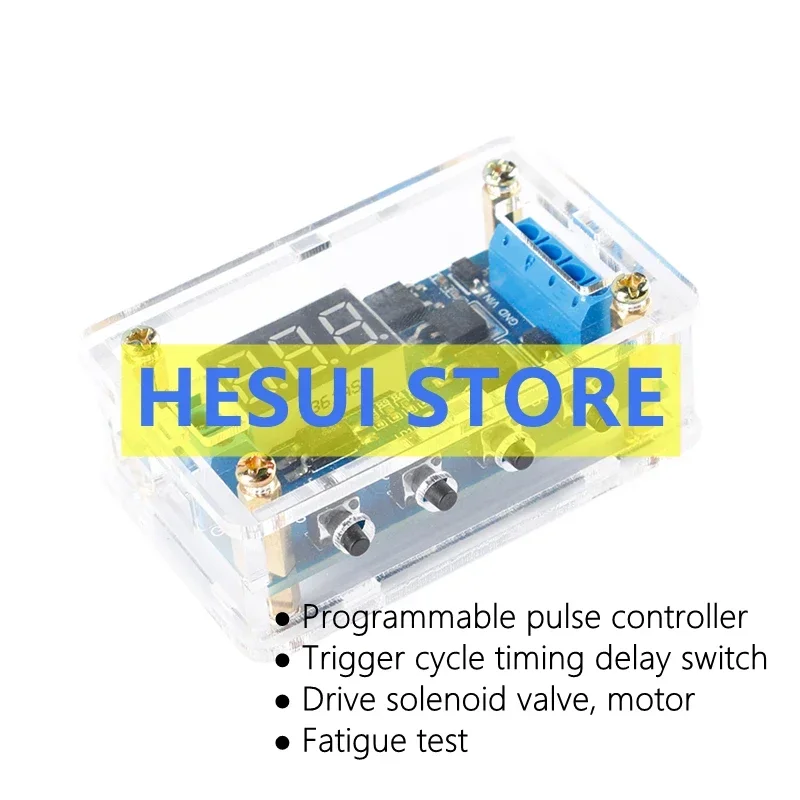 Trigger cycle timing delay switch circuit dual MOS tube control panel replaces relay module 12V 24V