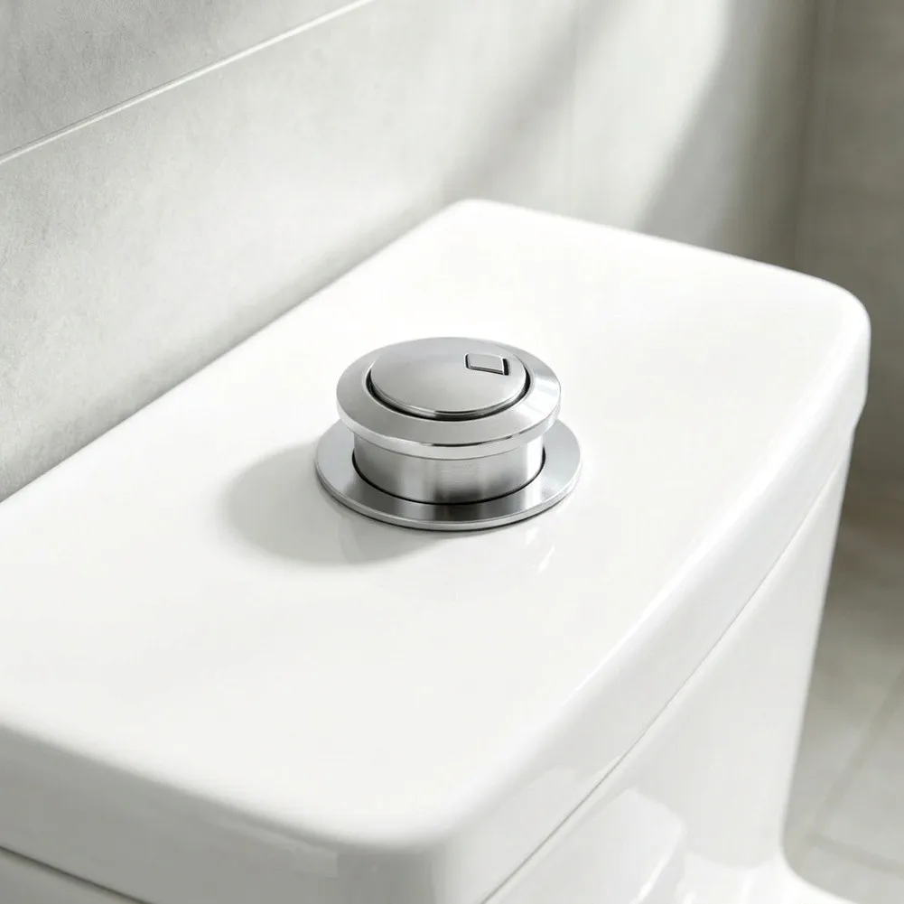 1pc Dual Flush Toilet Water Tank Button Household Replacement Toilet Tank Actuator Repair DIY Installation Accessories