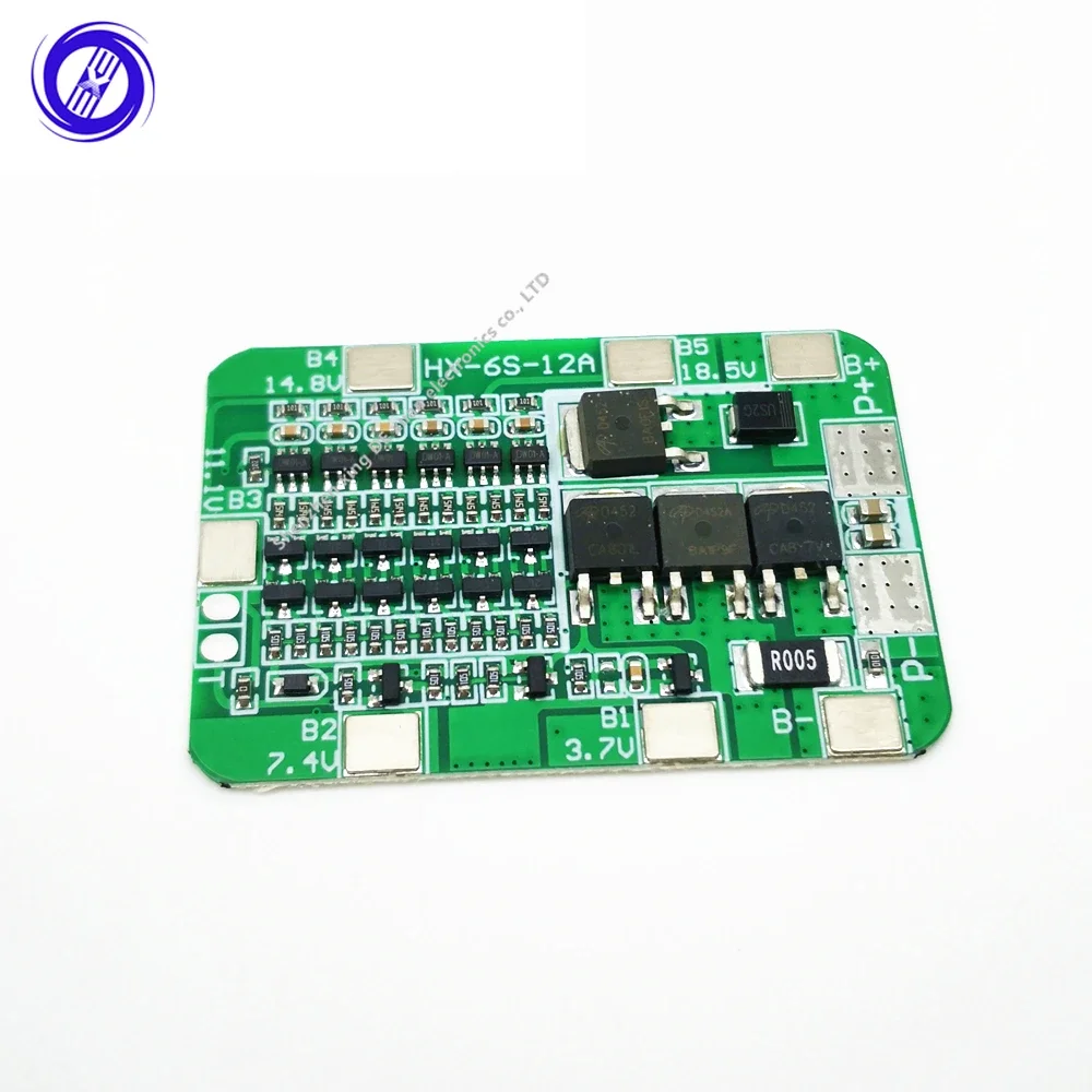 1pcs 6S 15A 24V PCB BMS Protection Board For 6 Pack 18650 Li-ion Lithium Battery Cell Module