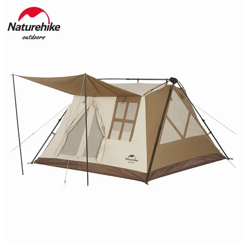 

Naturehike Cotton Tent Camping Waterproof 2 People Large Family Travel Fishing Awning Portable Uv Beach Living Room Tent Canopy