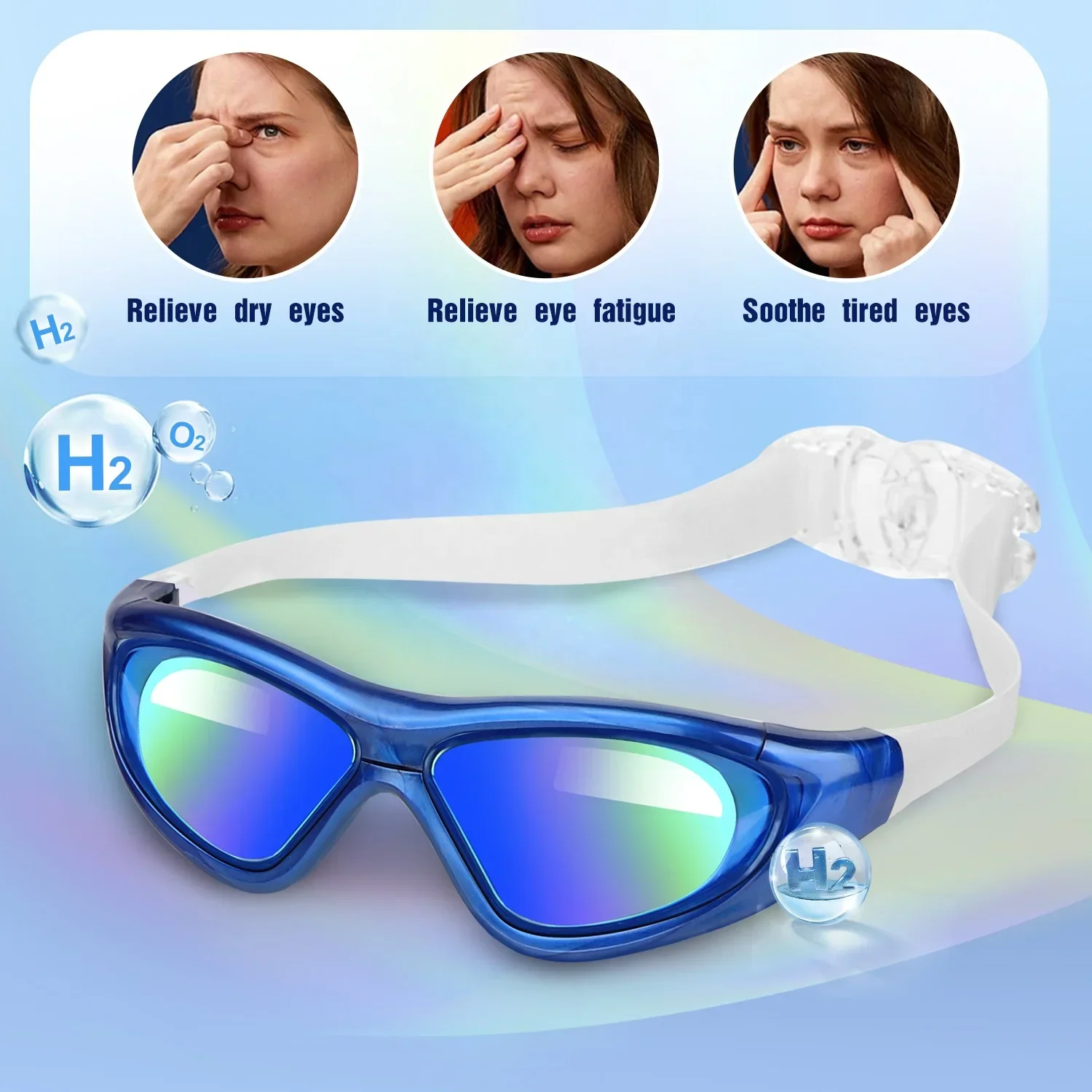 Hydrogen Inhalation Device 300 ml Hydrogen Gas Inhalation with Eye Mask Therapy CE Certificate
