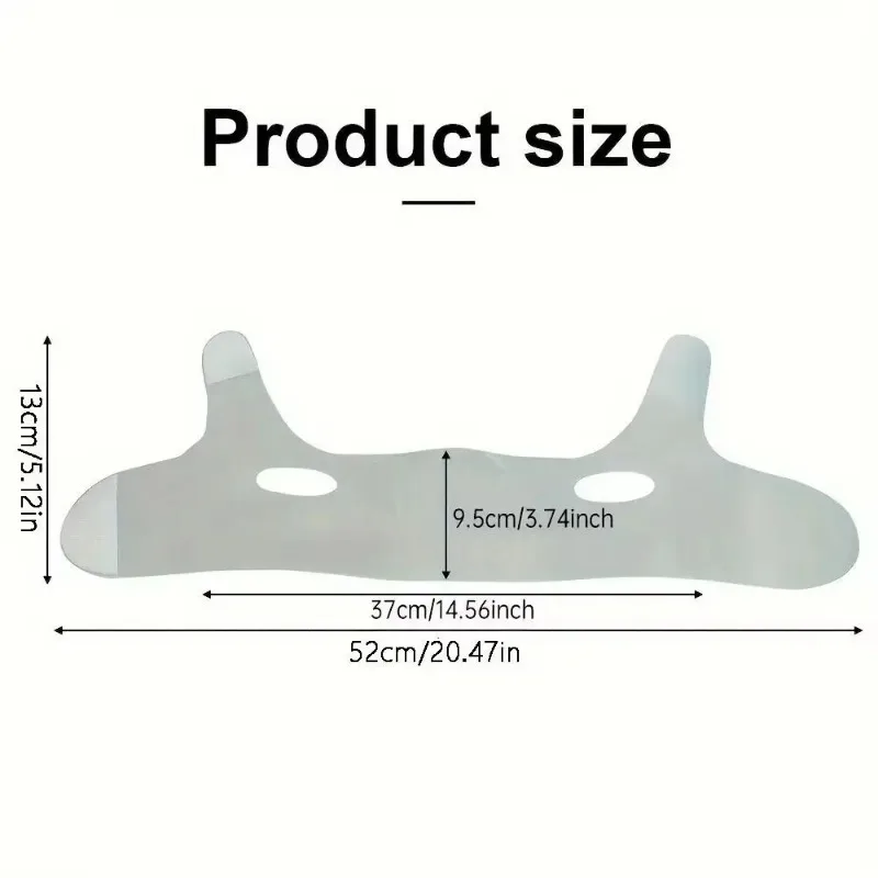 V-Shape Face Lift Band - Adjustable Double Chin Reducer, Breathable Reusable Facial Strap for Men & Women