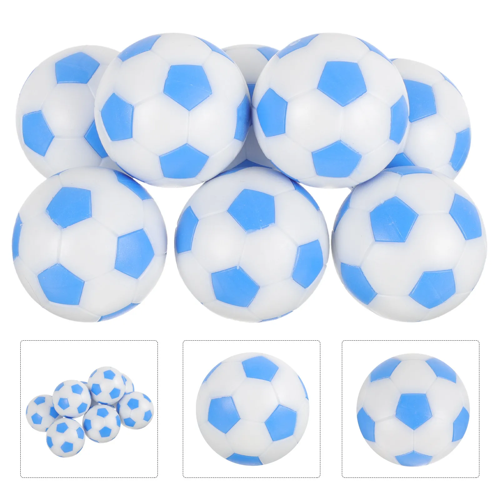 

8Pcs Table Foosball Balls Replaceable Desk Soccer Game Balls Standard Size Realistic Visual Effect for Adult Table Football