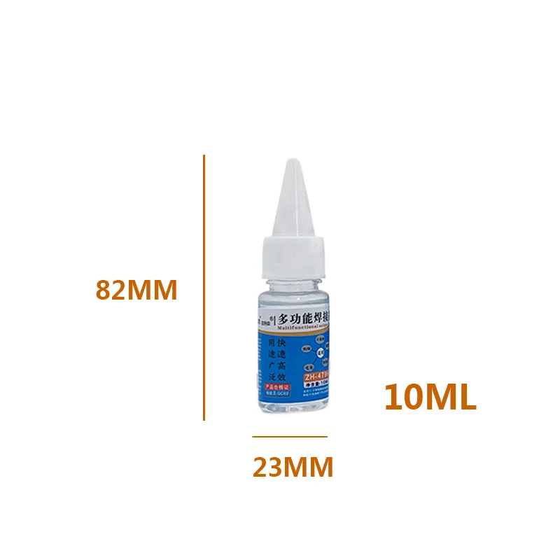 Imagem -05 - Fluxo Líquido de Solda Soldas Água para Folha Galvanizada Cobre Ferro Solda a Bateria 10 ml 30 ml 50 ml 100ml 18650 Aço Inoxidável