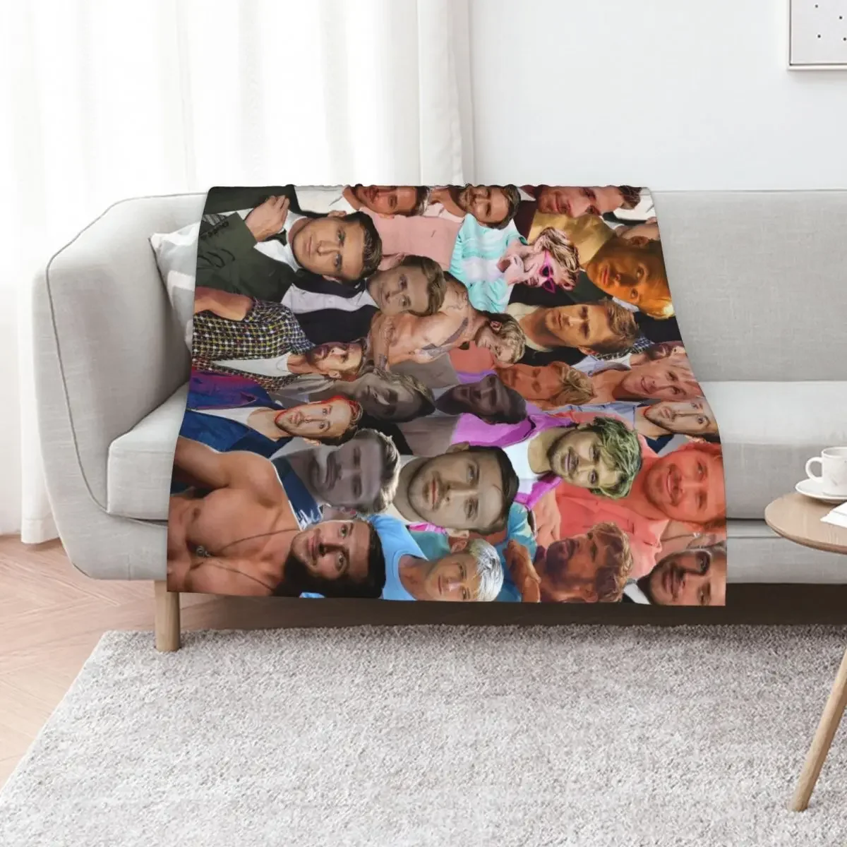 

Ryan Gosling Photo Collage Throw Blanket blankets ands Giant Sofa Travel Hair Blankets