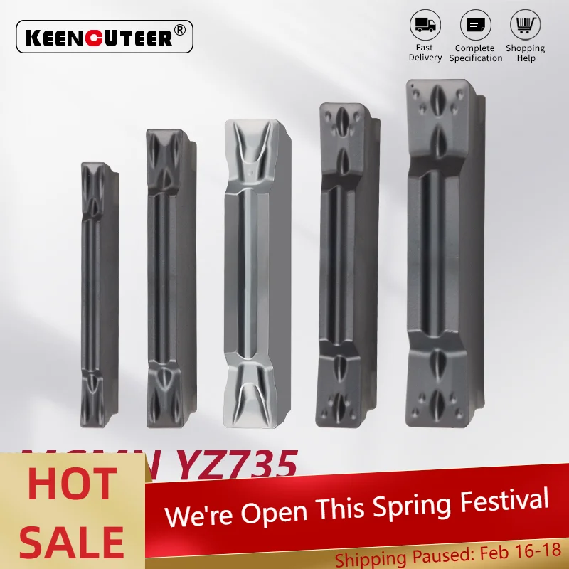 

Для твердосплавных режущих пластин MGMN150, 200, 250, 300, 400, 500 из нержавеющей стали YZ735, режущих пластин для обработки пазов