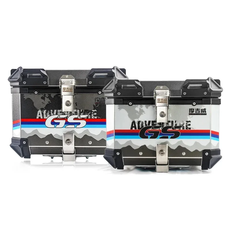 Factory Hot Selling Motorcycle Rear Trunk Aluminum Tail Box 36L 45L 55L 65L Lage Storage Top Box Universal Motorcycle Top Case M