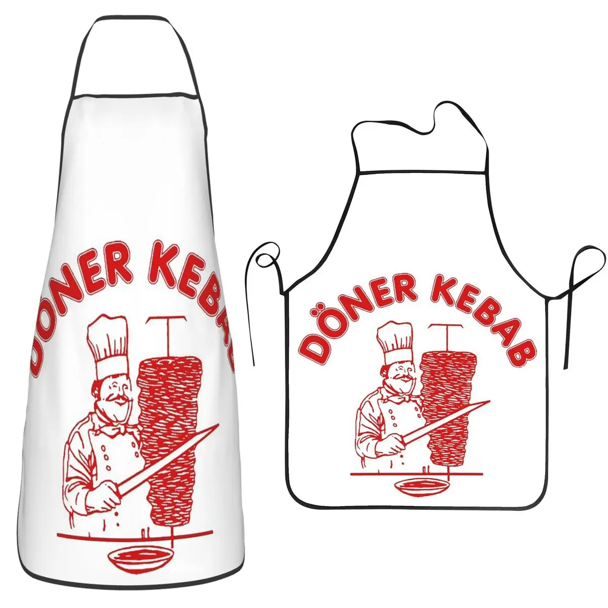 

Фартуки Doner Kebab для шеф-повара, приготовления пищи, нагрудник без рукавов, кухонный сарафан для уборки для женщин и мужчин, садоводства