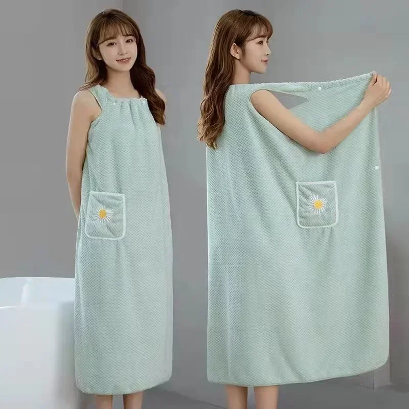 Wearable Towel Ladies Shower Spa for Adults Beach Soft Bath Towel Wearable Microfiber Beach Towels Bathrooms Towel