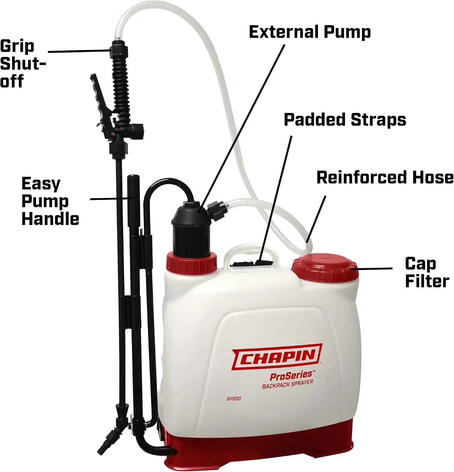 Lawn, Garden and Weed Control 4-Gallon Backpack Sprayer, Portable Yard Sprayer for Garden Maintenance