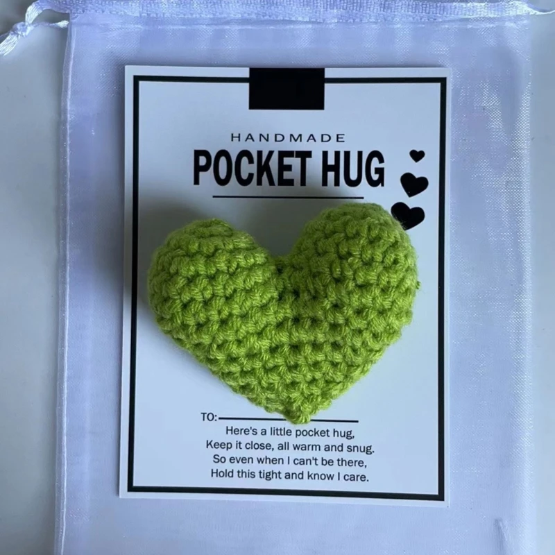 Pocket Hug Heart Positive Keepsakes Ornament Gifts Good Luck Gift for Birthday Wedding Christmas Mothers Day Valentines