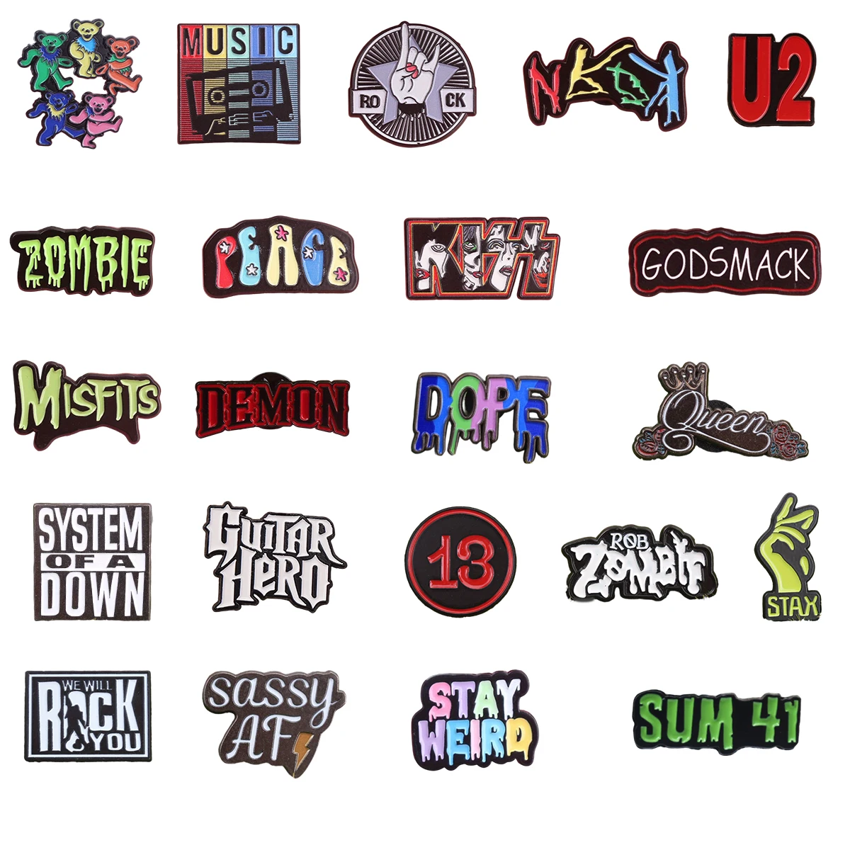 The Music Band Enamel Brooch Is Suitable for Fashion Enthusiasts as an Accessory, Badge, Lapel, Cuff, Tie and Preferred Gift