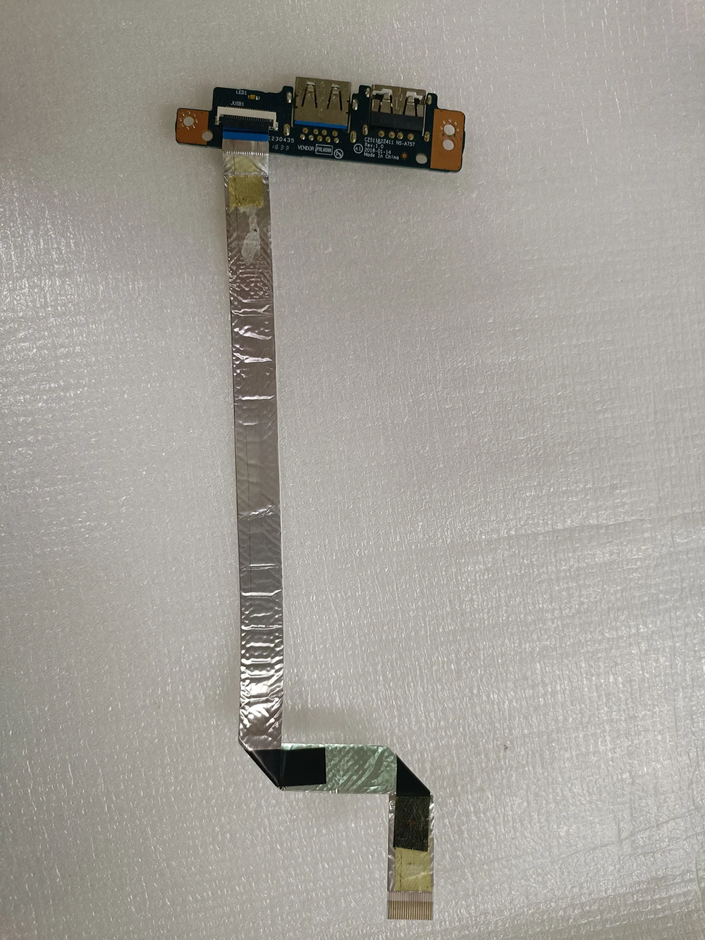Used Original for Lenovo 510-14IKB/15IKB/14ISK USB Small Board NS-A757 5C50M505030 Wide Port