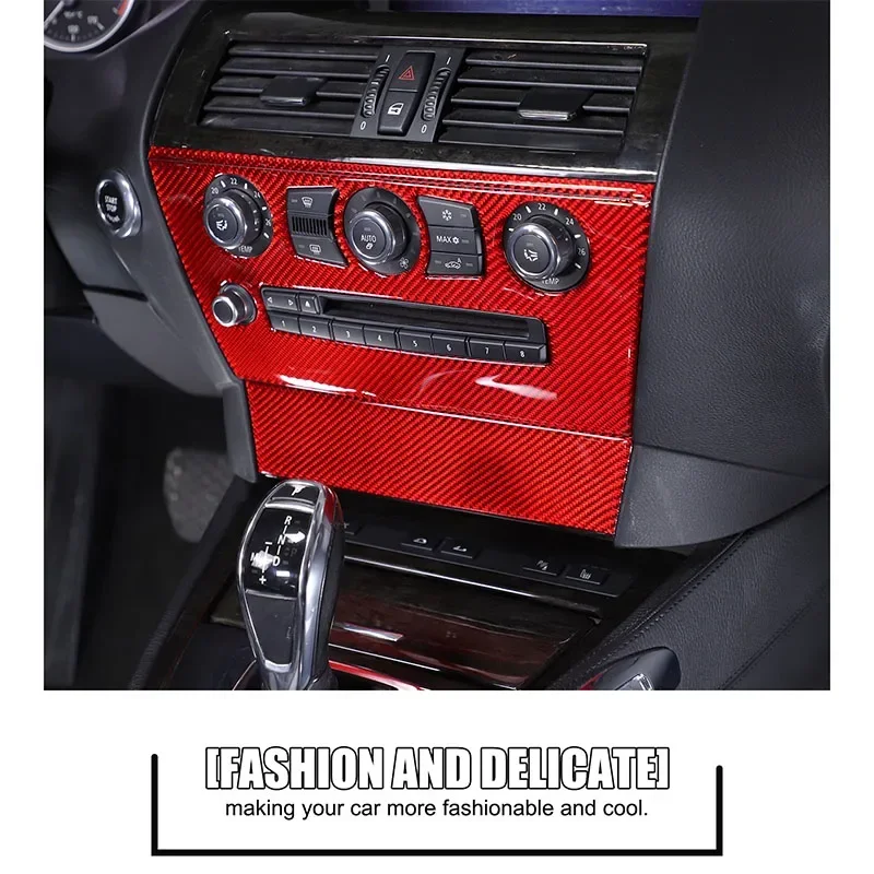 

For BMW 6 Series E63 E64 2004-2009 Soft Carbon Fiber Car Dashboard Console Gear Shift Panel Cover Trim Stickers Car Accessories