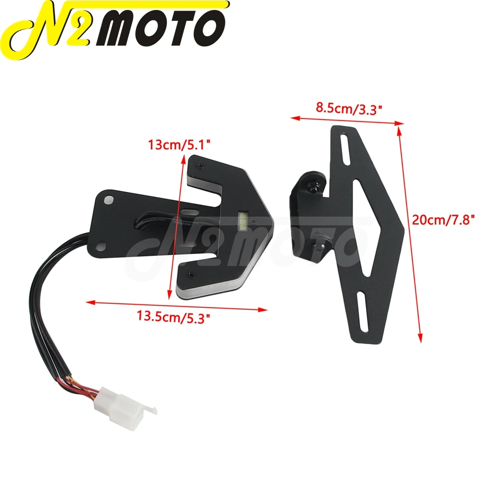 For KTM 790 Duke 890 Motorcycle Tail Tidy Fender Eliminator Kit License Plate Number Bracket w/ Turn Signals Brake Stop Lamps