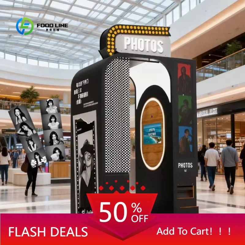 Customizable New Style Photo Booth Kiosk Professional Self-Service Passport Camera Compatible for Parties in Philippines
