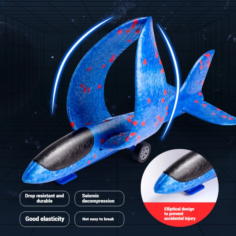 لعبة قاذفة طائرة منجنيق إسفنجية، لعبة طيران يدوية للأطفال، لعبة طيران ممتعة للرياضات الخارجية للأولاد والبنات #4