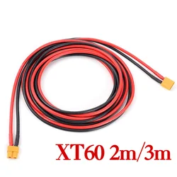 XT60 2M/3M Male Female Conversion Plug Connection Cable Female Plug 12AWG 300cm Silicone Extension Lead Wire Battery Connector