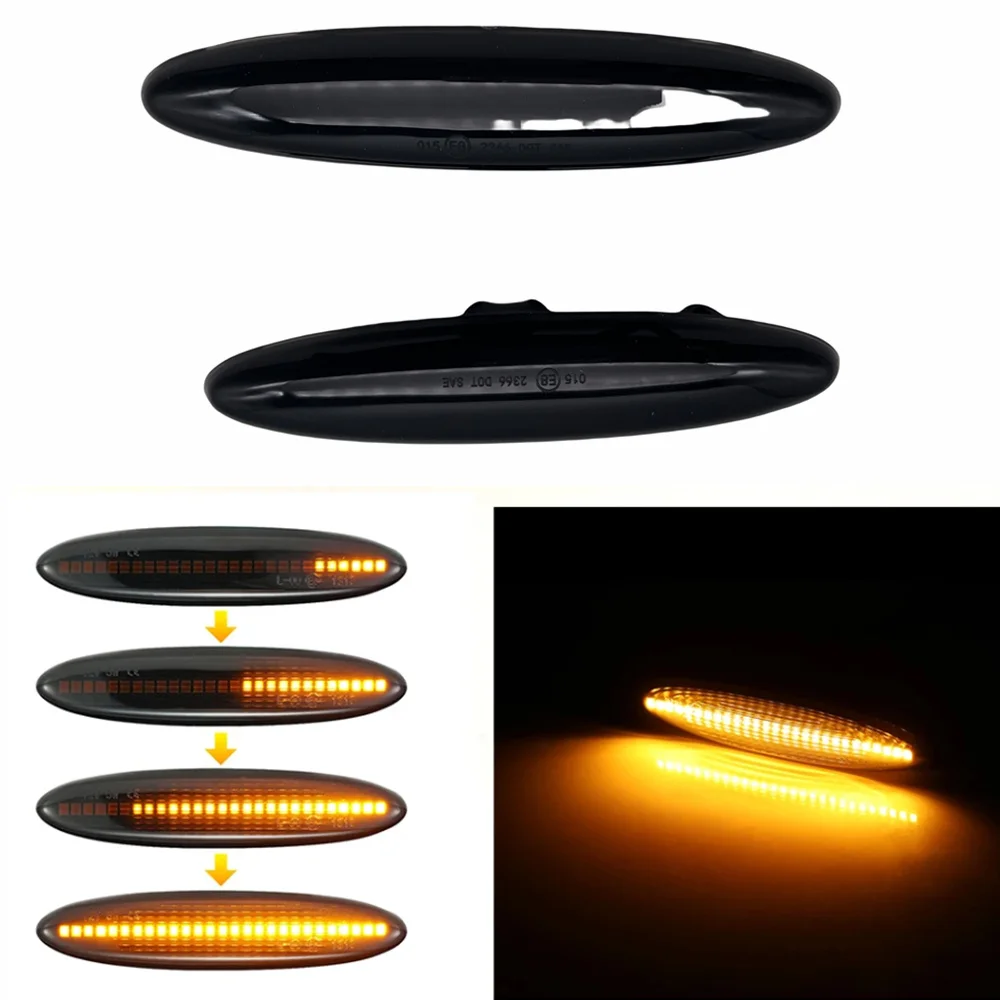 Dynamic LED Signal Indicator Side Marker Turn Light 2pcs For Lexus IS250 IS350 SC430 Toyota Highlander Soarer Car Accessories