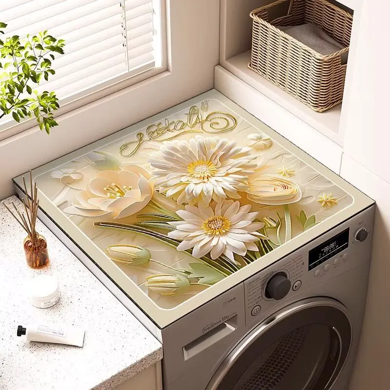 Roller washing machine, diatom mud countertop protective pad, household waterproof sunscreen,refrigerator dust cover cover cloth