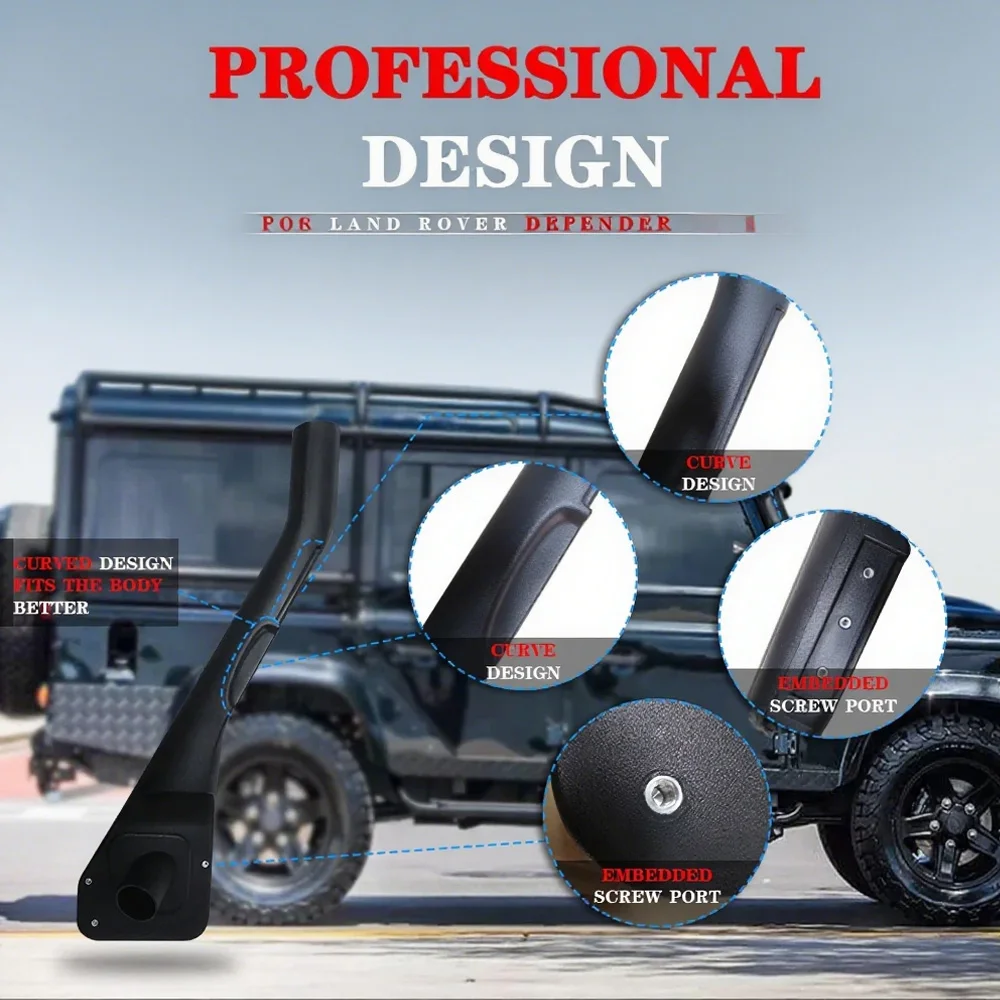 اكسسوارات السيارات ABS البلاستيك مداخل الهواء أجزاء السيارات مجموعة غطس لاند روفر ديفندر 300TDI TD5 2006-2009