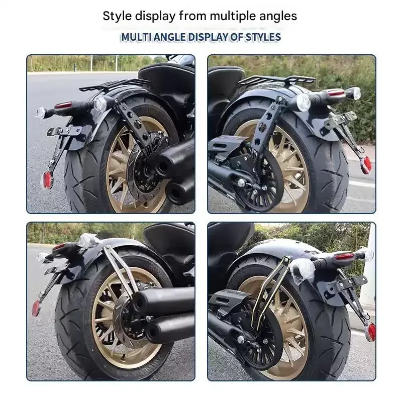 【Precise Fit】For BENDA NAPOLEON BOB 450 500 rear mudguard modification, extended mudguard baffle for waterproofing.