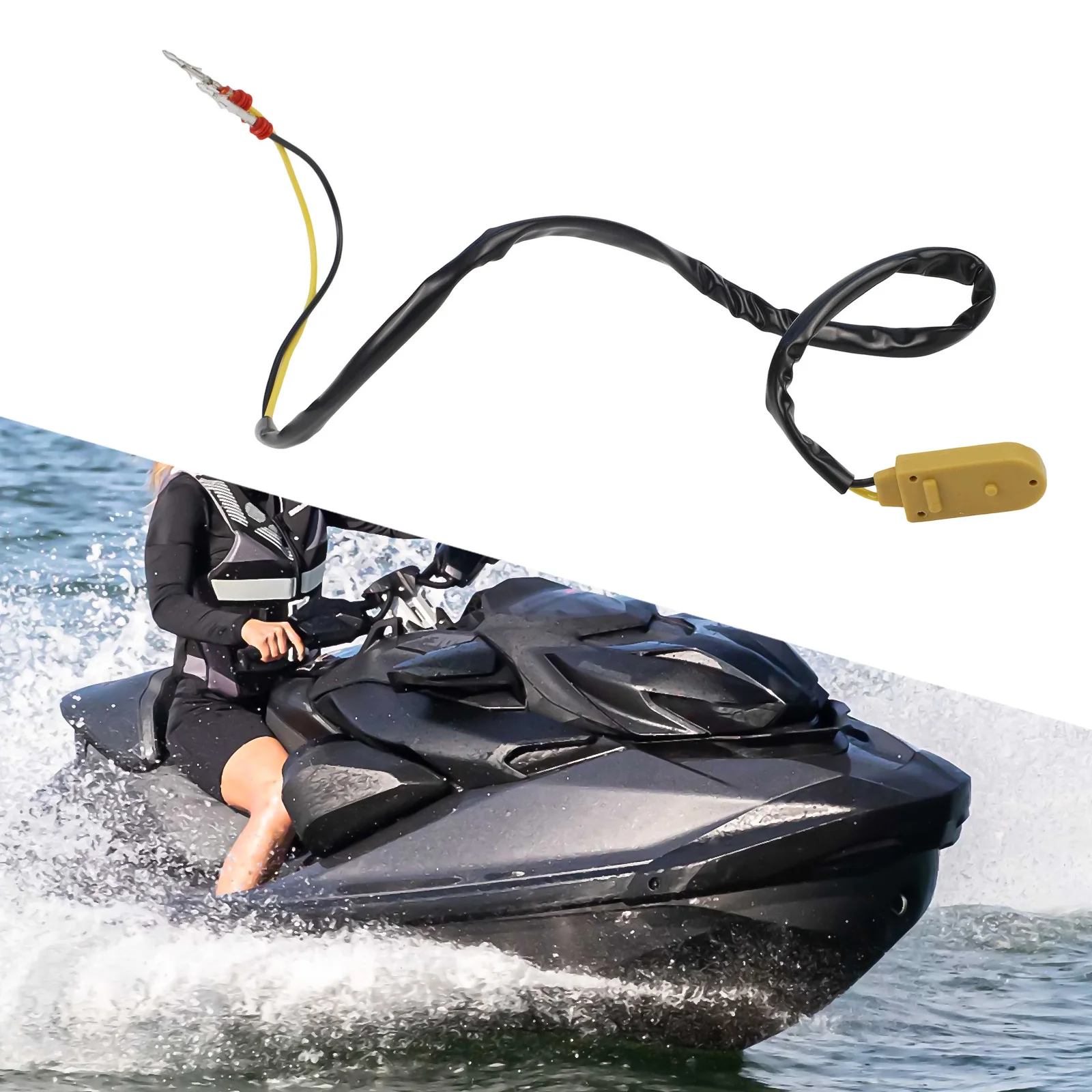 Push Button Switch Start Stop Switch For Watercraft Use Marine Engine Ignition Replacement OEM Specifications Wiring Harness