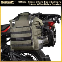 Alforja de motocicleta Rhinowalk, Bolsa lateral Universal de 20L-30L con bolsa interior extraíble 100% impermeable, equipaje de viaje para motocicleta