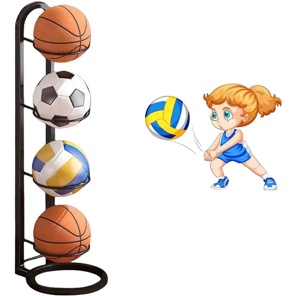 Multifunctional  Basketball Storage Rack Household Simple Football Volleyball Finishing Storage Basket Basketball Accessories