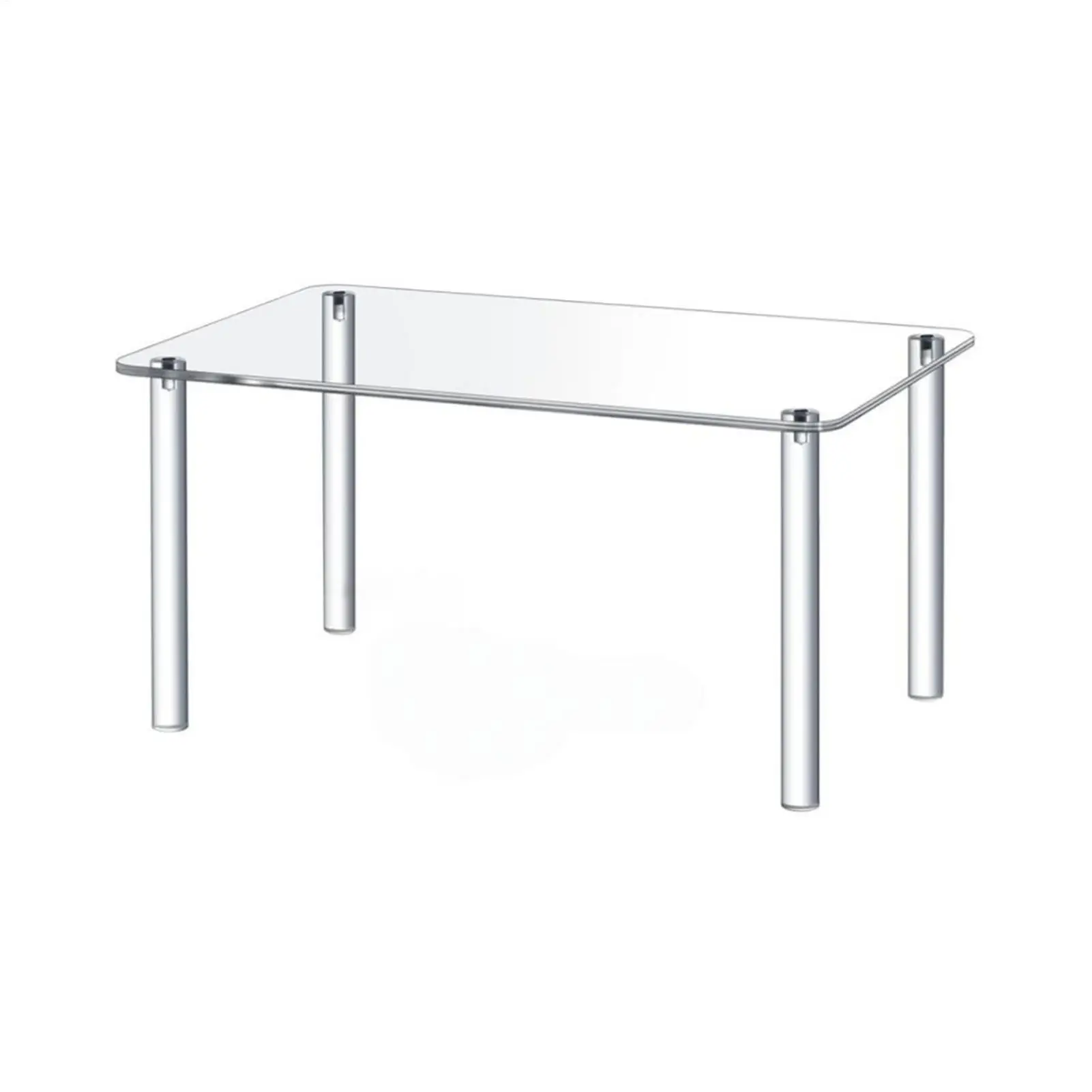 Acryl-Display-Ständer, transparent, 4-beinig, Pflanzenständer, Organizer, kleine Blumentopf-Display-Ständer für Schmuck, Sammlerfiguren