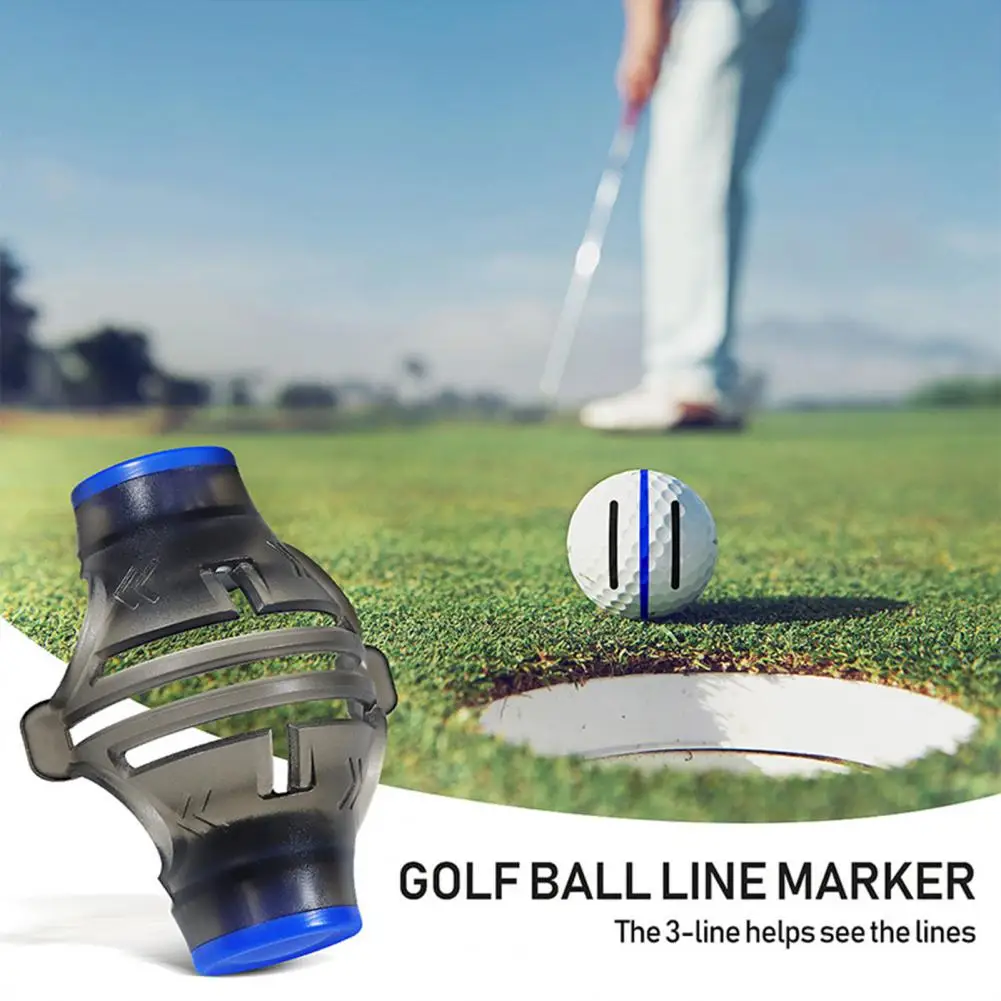 Leve Golf linha bola marcador canetas, Portable, Modelo versátil, Alinhamento Colocar Exerciser Liner, Fontes de golfe