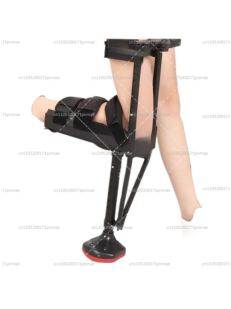 Knee Walker Single-Leg Scooter Hands Free Crutch for Leg Injury Recovery, Telescoping Walking Aid for Mobility Support