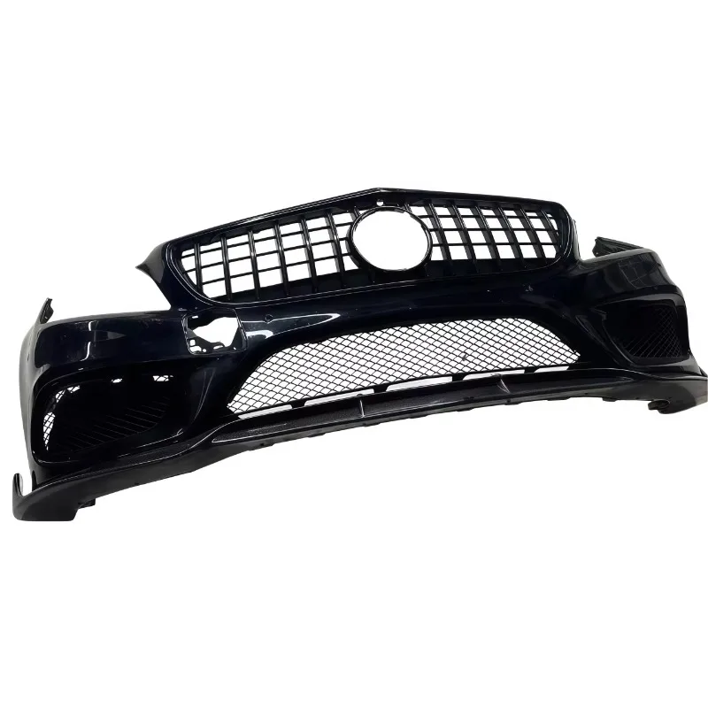 For Mercedes Benz CLS218 Front Bumper, 2017 for Mercedes Benz CLS320 Front Mudguard Devil's Eye GT Grille, Carbon Fiber Front Sh