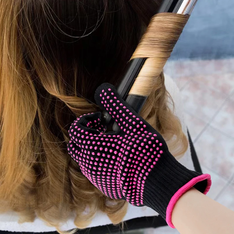 Heat-insulating Anti Slip Gloves Double-sided Bead Gloves Hairdressing Tools Curling Irons Straighteners Anti Scalding