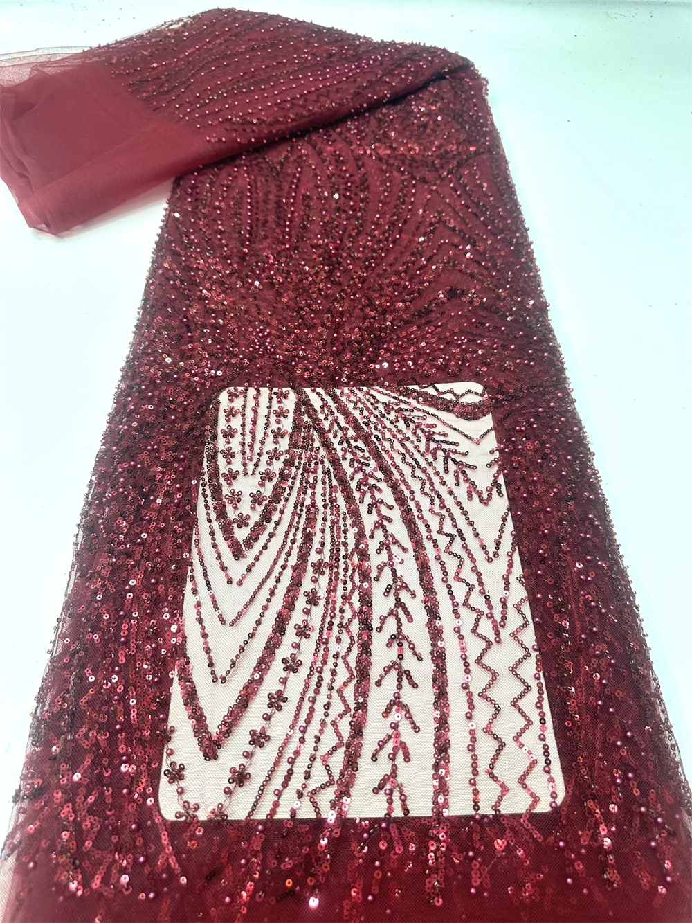 Afrikaanse pailletten kantstof - Glitter Tablecloth recensie en prijs