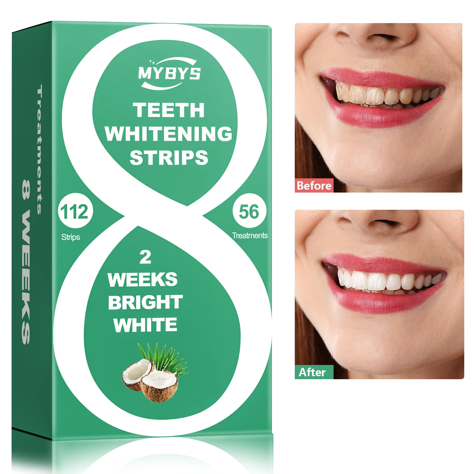 

Dental Teeth Whitening Strips Bleach 8%pap Removal Yellow Stain Whitening Teeth Oral Hygiene Care 112 Pcs Home Use Fresh Breath