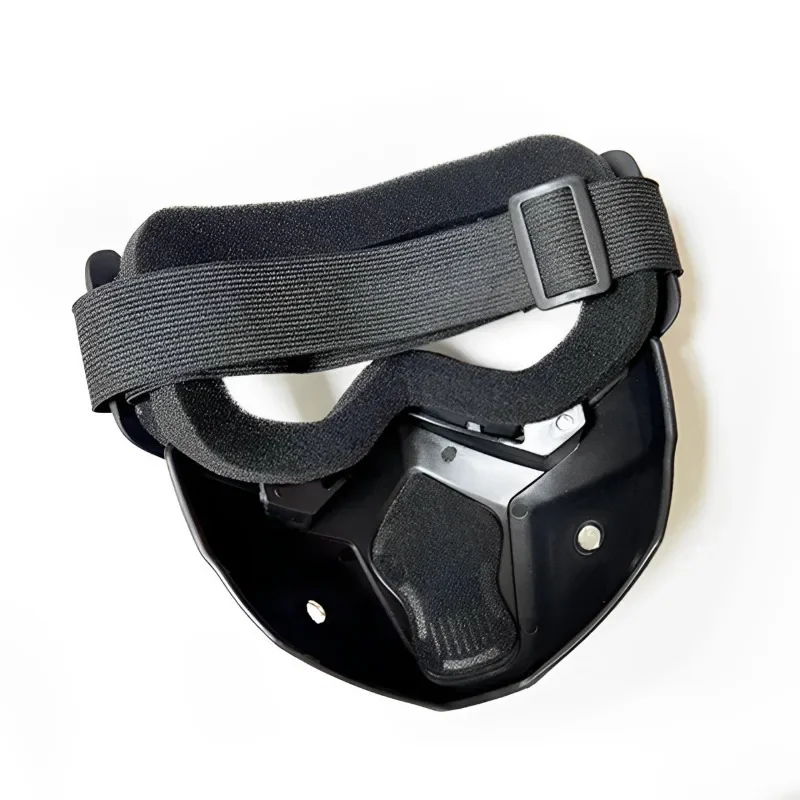 For Motorcycle Outdoor Cycling Windproof  Motocross Goggles Glasses Detachable Face Mask Goggles
