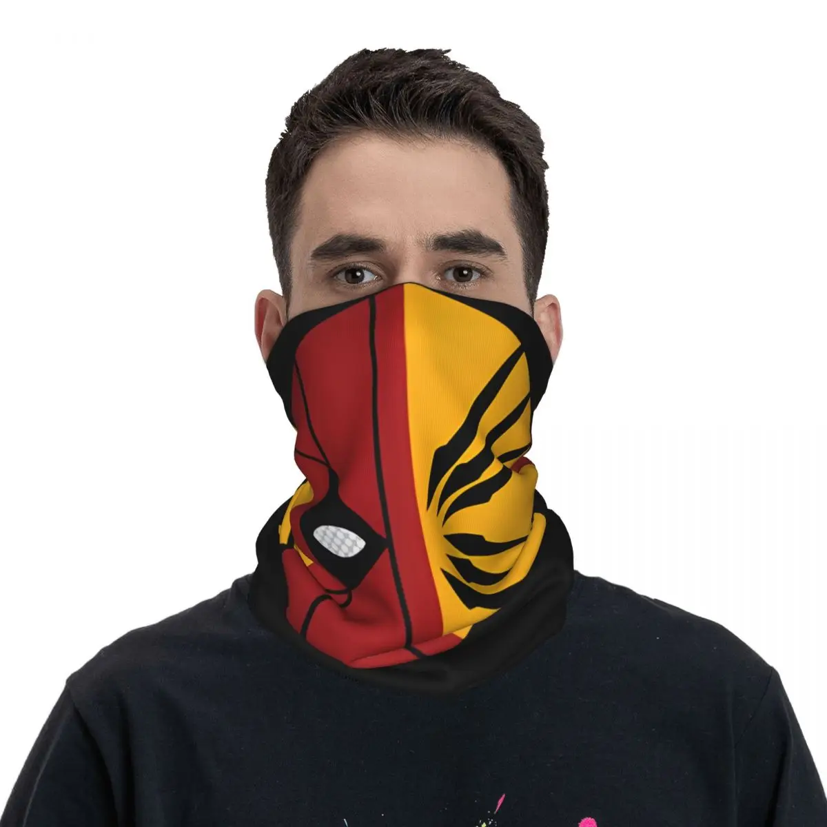 Brand New Logo Bandana Neck Gaiter Printed Motocross Deadpool & Wolverine Wrap Scarf Running Unisex Adult Windproof