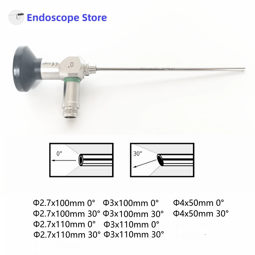 Medical Rigid Endoscope Optics Telescope Otoscope Otoscopy Φ2.7mm Φ3mm Φ4mm Ear ENT Veterinary Vets Pets Medical Surgery