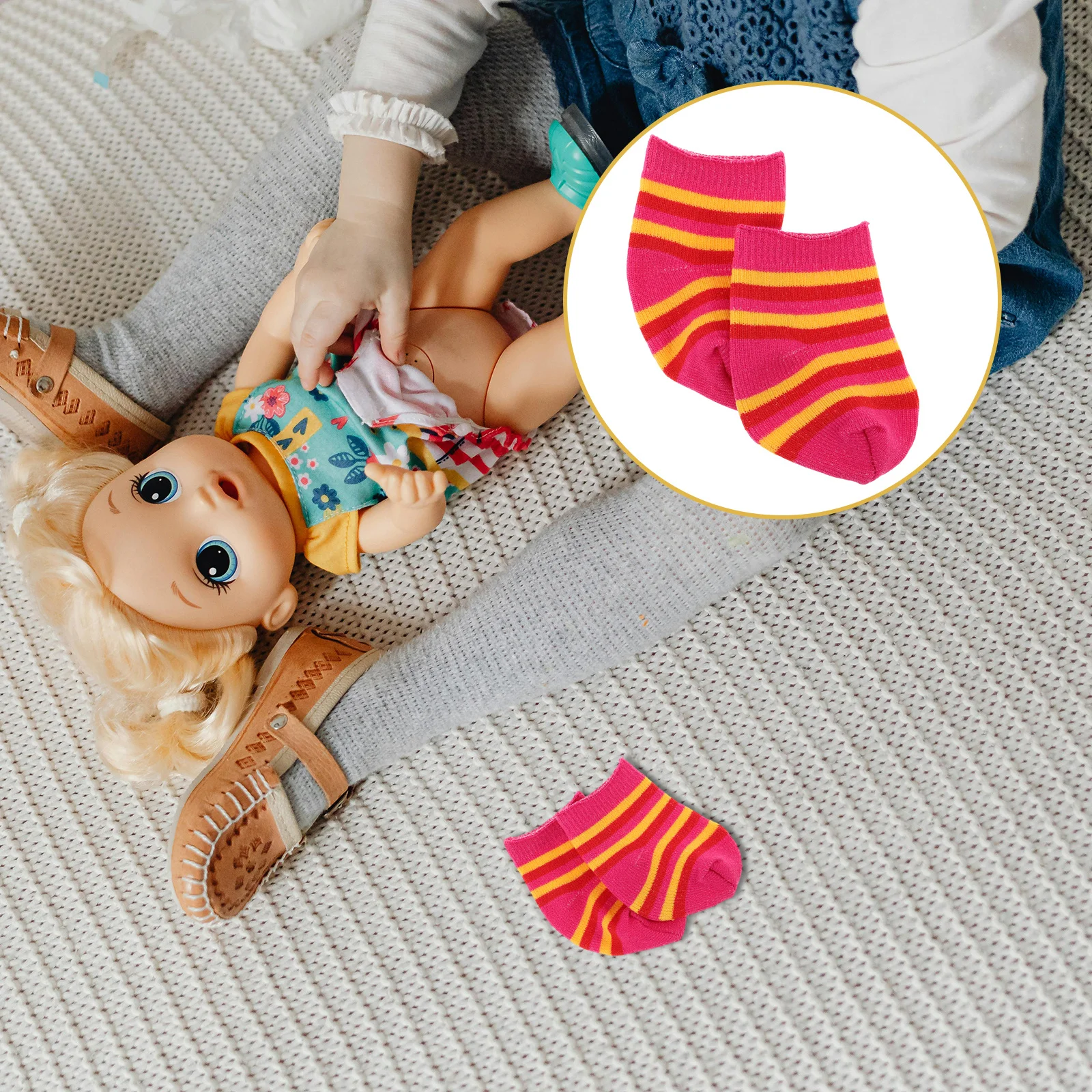 

10pcs 10 For 18 Baby Socks Inch American Soft Comfortable Kids Accessories Mini Clothes Playtime Gift