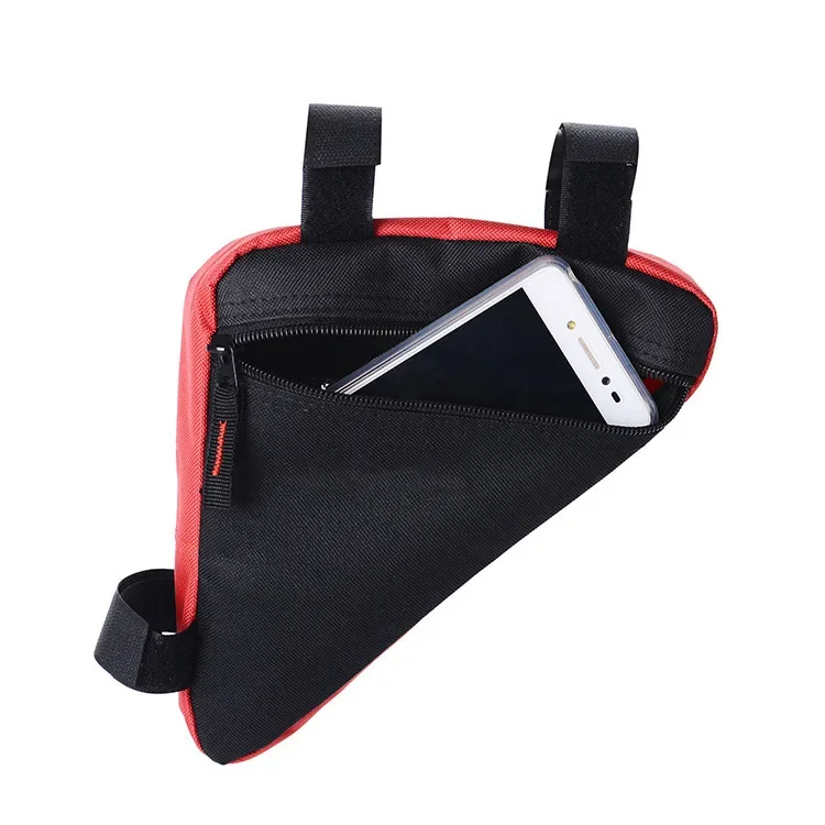 Bicycle Triangle Bag Car Beam Package Quick Release Mountain Bike Single Front Bag Outdoor Cycling Fixture and Fitting