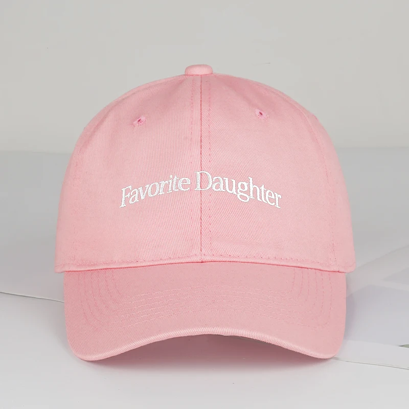 Lustige, mit „Favorite Daughter“ bestickte Baseballkappe mit weichem Schirm: Ein stilvoller, verstellbarer Sonnenhut, perfekt zum Einkaufen und für den Urlaub – Detail 2