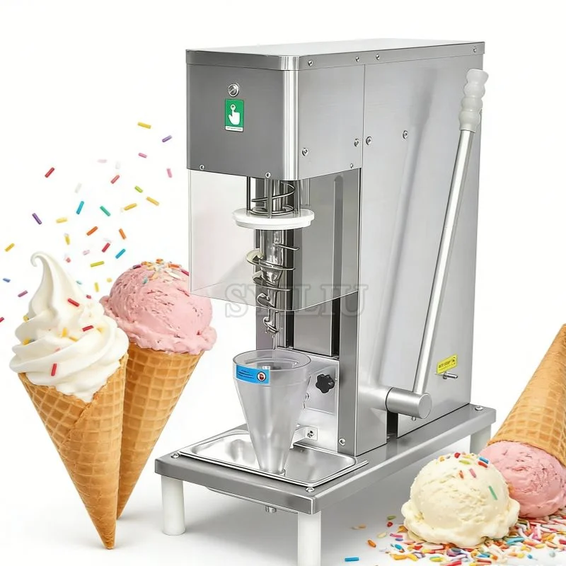 110V 740W Swirl Freeze Fruit Yogurt Ice Cream Mixer Blender Real Ice Cream Maker Fruit Ice Cream Blender Mixer Machine Auto Wash