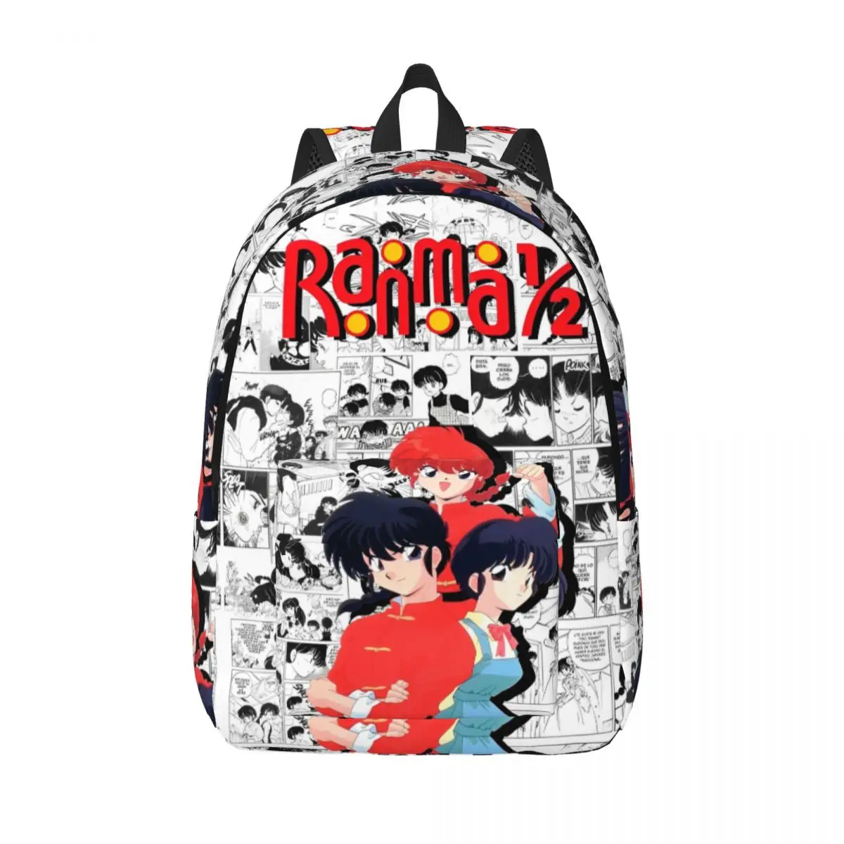 

Manga Ranma повседневный рюкзак для улицы, средней школы, пешего туризма, путешествий, приключений, боевой комедии, рюкзак для ноутбука, компьютера, холщовые сумки