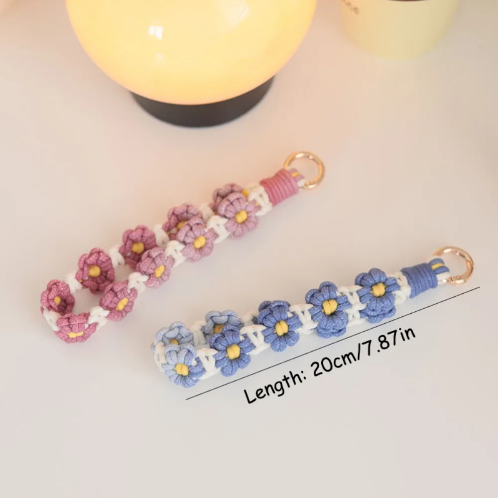 Cellphone Strap Lanyard Gradient Color Boho Phone Case Rope Keyring Phone Wristband Wrist Lanyard Bracelet Colorful