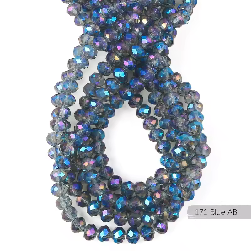 2mm 4mm 6mm 8mm Rondelle Austria Crystal Beads Faceted Glass Beads Loose Spacer Beads for DIY Bracelet Garment Making - Image 8